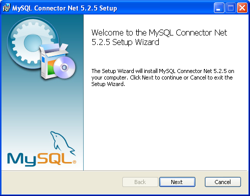 Connector/Net Windows Installer -
Welcome