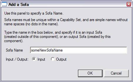 Specifying a Sofa name
