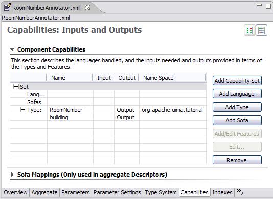 Screenshot of CDE Capabilities page